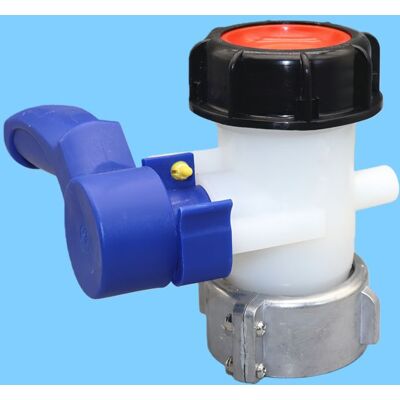 SANS MARQUE Dn40 62 Mm Absperrklappe Aus Aluminiumlegierung Für 1000-liter-ibc-tanks, Korrosionsbeständig SANS MARQUE Dn40 62 Mm Absperrklappe Aus Aluminiumlegierung Für 1000-liter-ibc-tanks, Korrosionsbeständig