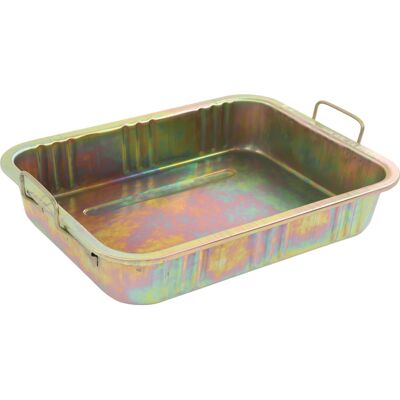 HEAT Ölauffangwanne Aus Verzinktem Stahl, Professionelle Metallwanne Zur Ölrückgewinnung, Universelles Kfz-reparaturwerkzeug, Auslaufsicherer Behälter Für Fahrzeuge, 500 X 380 X 95 Mm HEAT Ölauffangwanne Aus Verzinktem Stahl, Professionelle Metallwanne Zur Ölrückgewinnung, Universelles Kfz-reparaturwerkzeug, Auslaufsicherer Behälter Für Fahrzeuge, 500 X 380 X 95 Mm