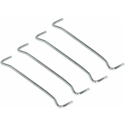 OEM Satz Mit 4 Schwedischen, Vernickelten Stahlklemmen Für Verdeckte Befestigung – Ø 5 Mm – Länge 224 Mm – Tragkraft 20 Kg Pro Stück OEM Satz Mit 4 Schwedischen, Vernickelten Stahlklemmen Für Verdeckte Befestigung – Ø 5 Mm – Länge 224 Mm – Tragkraft 20 Kg Pro Stück
