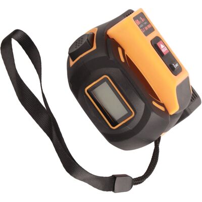 HEAT Hochpräzises Laser-bandmaß, Abs-gehäuse, Manganstahl, Digitales Laser-messgerät Für Bauzwecke, 60 M HEAT Hochpräzises Laser-bandmaß, Abs-gehäuse, Manganstahl, Digitales Laser-messgerät Für Bauzwecke, 60 M