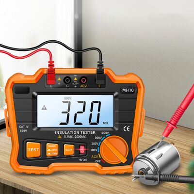 JUTE Aneng Isolationswiderstandsmessgerät, Digitales Megohmmeter, Hochpräzises Messgerät Für Hohe Elektrische Widerstände, Elektronisches Isolationsmessgerät JUTE Aneng Isolationswiderstandsmessgerät, Digitales Megohmmeter, Hochpräzises Messgerät Für Hohe Elektrische Widerstände, Elektronisches Isolationsmessgerät