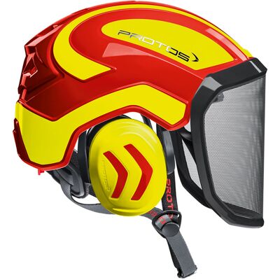 Protos - Forsthelm / Schutzhelm Integral Arborist F39 Rot/neongelb Protos - Forsthelm / Schutzhelm Integral Arborist F39 Rot/neongelb