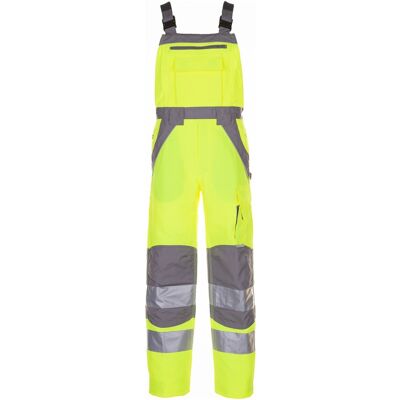 Plaline Warnschutz Latzhose Gelb/zink, Gr. 56 - Planam Plaline Warnschutz Latzhose Gelb/zink, Gr. 56 - Planam