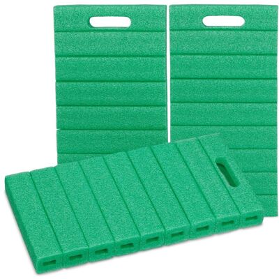 Kniekissen 3er Set, Gartenarbeit & Werkstatt, Schonende Kniepolster, Hbt: 4 X 39,5 X 20 Cm, Kniebretter, Grün - Relaxdays Kniekissen 3er Set, Gartenarbeit & Werkstatt, Schonende Kniepolster, Hbt: 4 X 39,5 X 20 Cm, Kniebretter, Grün - Relaxdays