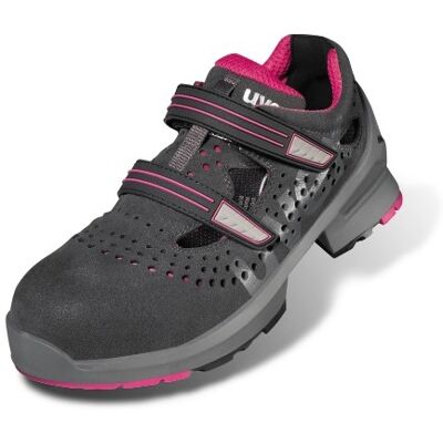 Uvex - 1 Ladies Sicherheits-sandale Gel. Gr.38 W11 S1 Esd Sr Grau/pink 8560.8 Uvex - 1 Ladies Sicherheits-sandale Gel. Gr.38 W11 S1 Esd Sr Grau/pink 8560.8