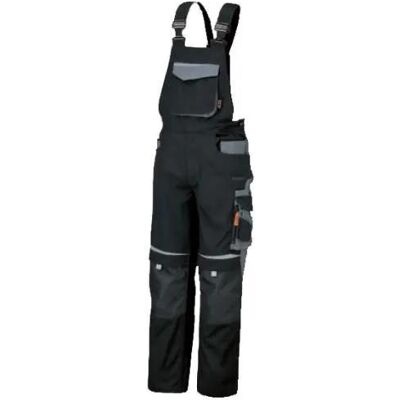 Beta Xs Schwarze Arbeitshose aus Canvas - Workwear Salopette Beta Xs Schwarze Arbeitshose aus Canvas - Workwear Salopette
