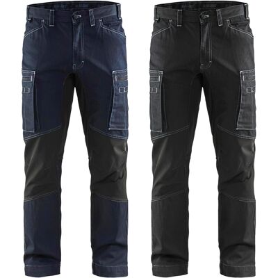 Blaklader - Wartungshose Denim + Stretch T.52 - Schwarz - 145911429900-52 Blaklader - Wartungshose Denim + Stretch T.52 - Schwarz - 145911429900-52