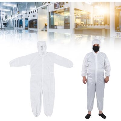 JUTE Antistatischer Kapuzenoverall, Unisex, Staubabweisend, Werkstatt-reinigungskleidung, Antistatische Arbeitskleidung, 2xl JUTE Antistatischer Kapuzenoverall, Unisex, Staubabweisend, Werkstatt-reinigungskleidung, Antistatische Arbeitskleidung, 2xl