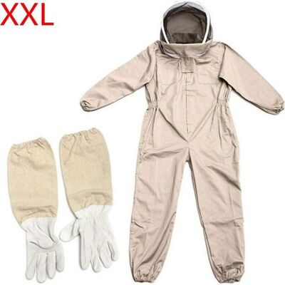 OEM Professioneller Imkeranzug Mit Handschuhen Und Abnehmbarem Schleier, Stichfeste Schutzkleidung Aus Baumwolle, Handschuhe In Größe Xxl + Xl OEM Professioneller Imkeranzug Mit Handschuhen Und Abnehmbarem Schleier, Stichfeste Schutzkleidung Aus Baumwolle, Handschuhe In Größe Xxl + Xl