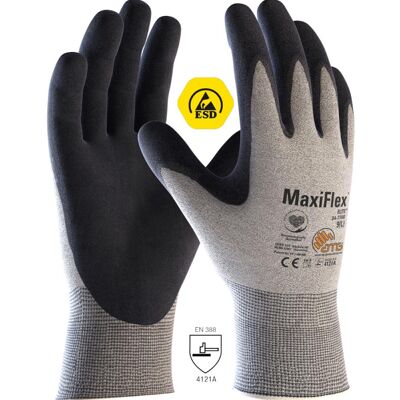 ATG Maxiflex Elite Grau Melange ESD Arbeitshandschuhe - 12 Paar ATG Maxiflex Elite Grau Melange ESD Arbeitshandschuhe - 12 Paar