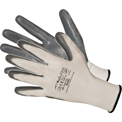 OEM Gartenhandschuhe Aus Nitril, Grau, Größe S/7, 1 Paar OEM Gartenhandschuhe Aus Nitril, Grau, Größe S/7, 1 Paar