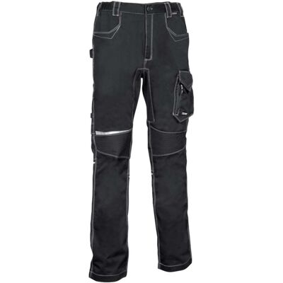 Cofra Arbeitshose Knien Aus Rippstrick, Stretch Schwarz 60 Cofra Arbeitshose Knien Aus Rippstrick, Stretch Schwarz 60