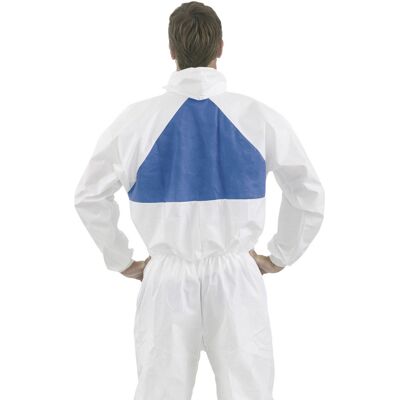3m - 4540+l Schutzanzug Modell 4540+ Kleider-größe=l Weiß, Blau 3m - 4540+l Schutzanzug Modell 4540+ Kleider-größe=l Weiß, Blau