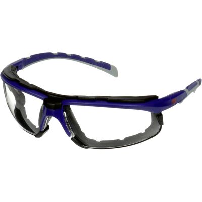 3m S2001sgaf-bgr-f Schutzbrille Mit Antibeschlag-schutz, Mit Antikratz-schutz Blau, Grau En 166 Din 3m S2001sgaf-bgr-f Schutzbrille Mit Antibeschlag-schutz, Mit Antikratz-schutz Blau, Grau En 166 Din