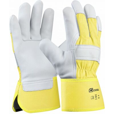 Handschuh Worker Pro Größe: 9 Gelb Premium-rindsvollleder - Gebol Handschuh Worker Pro Größe: 9 Gelb Premium-rindsvollleder - Gebol