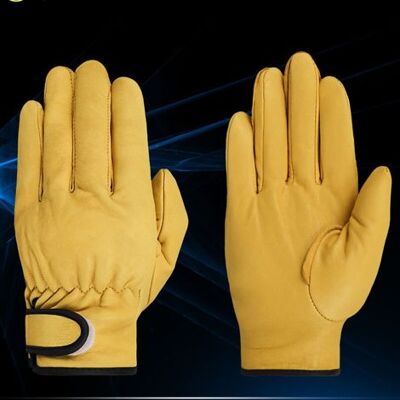OEM Arbeitshandschuhe Aus Leder, Strapazierfähiger Arbeitsschutz, Schutzhandschuh Für Alltägliche Gartenarbeiten, Xl, Gelb OEM Arbeitshandschuhe Aus Leder, Strapazierfähiger Arbeitsschutz, Schutzhandschuh Für Alltägliche Gartenarbeiten, Xl, Gelb