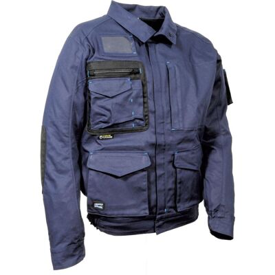 Cofra Arbeitsjacke 300 G/m², Mit Vielen Taschen Blau 64 Cofra Arbeitsjacke 300 G/m², Mit Vielen Taschen Blau 64