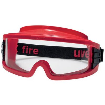 Uvex Ultravision Supravision Excellence Schutzbrille: Transparent/rot Uvex Ultravision Supravision Excellence Schutzbrille: Transparent/rot