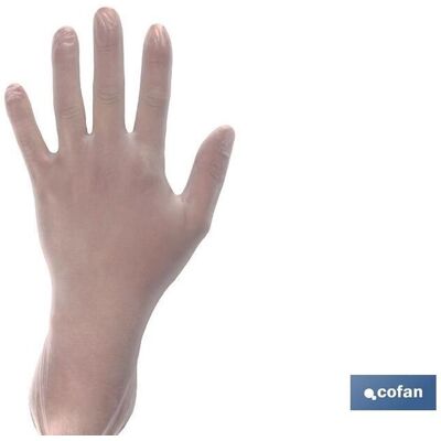 COFAN Karton Mit 100 Einheiten Vinyl-handschuhe T - S COFAN Karton Mit 100 Einheiten Vinyl-handschuhe T - S