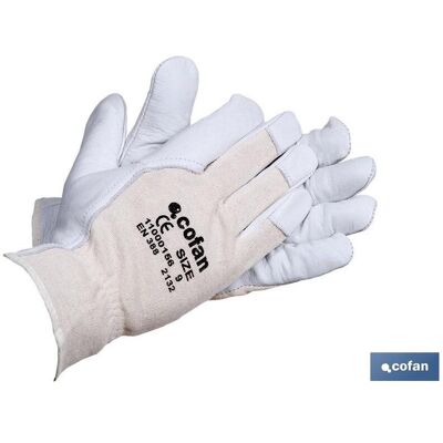 Cofan - Blister-handschuh Aus Rindsleder Mit Offenem Rücken, Größe 8 Cofan - Blister-handschuh Aus Rindsleder Mit Offenem Rücken, Größe 8