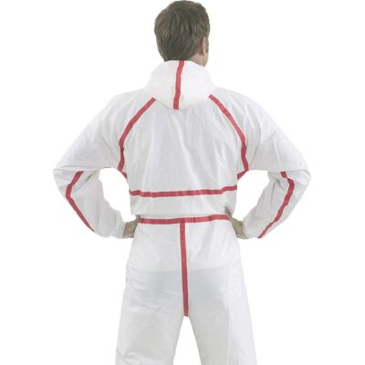 4520xxl Schutzanzug Modell 4565 Kleider-größe=xxl Weiß, Rot - 3m 4520xxl Schutzanzug Modell 4565 Kleider-größe=xxl Weiß, Rot - 3m