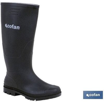 COFAN Schwarzer Hochwasserstiefel Aus Pvc, Größe 44 COFAN Schwarzer Hochwasserstiefel Aus Pvc, Größe 44