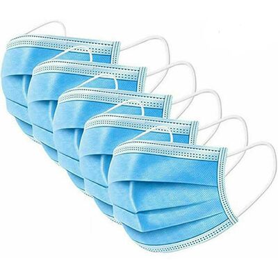 Cofi 1453 - 50x Op-masken Für Kinder 3-lagig Mundschutz Kindermaske Gesichtsmaske En14683 Einweg Blau Cofi 1453 - 50x Op-masken Für Kinder 3-lagig Mundschutz Kindermaske Gesichtsmaske En14683 Einweg Blau