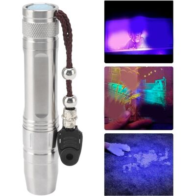 JUTE 365nm Uv-led-taschenlampe Zur Identifizierung Von Jade, Schmuck Und Edelsteinen Drei-in-eins-uv/gelb/weißlicht-messskala Professionelle Identifizierungstaschenlampe. JUTE 365nm Uv-led-taschenlampe Zur Identifizierung Von Jade, Schmuck Und Edelsteinen Drei-in-eins-uv/gelb/weißlicht-messskala Professionelle Identifizierungstaschenlampe.