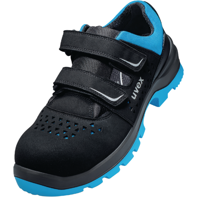 Uvex 2 Xenova Sicherheits-sandale Gelocht Gr. 44 W11 S1pl Esd Sr Schwarz/blau 9553.2 Uvex 2 Xenova Sicherheits-sandale Gelocht Gr. 44 W11 S1pl Esd Sr Schwarz/blau 9553.2