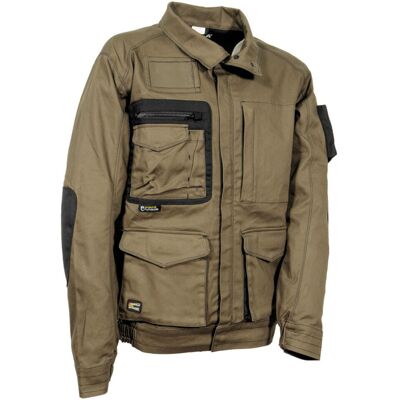 Cofra Arbeitsjacke 300 G/m², Mit Vielen Taschen Braun 58 Cofra Arbeitsjacke 300 G/m², Mit Vielen Taschen Braun 58