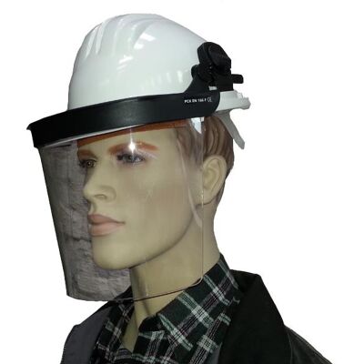 CLIMAX Bauhelm Mit Gesichtsschutz In Versch. Farben Weiß CLIMAX Bauhelm Mit Gesichtsschutz In Versch. Farben Weiß
