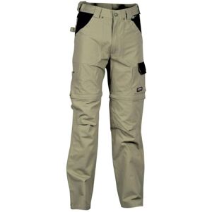 2 in 1 Profi Arbeitshose Cofra Helsinki, 100% Baumwolle khaki 60 - Schwarz