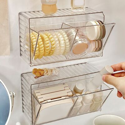 JUTE Wandhalterung Zur Befestigung Ohne Bohren Für Kosmetikartikel Und Lippenstifte, Für Badezimmer-waschtisch-/spiegelschränke, Mit Abgewinkeltem Design. JUTE Wandhalterung Zur Befestigung Ohne Bohren Für Kosmetikartikel Und Lippenstifte, Für Badezimmer-waschtisch-/spiegelschränke, Mit Abgewinkeltem Design.