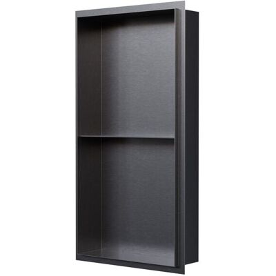 Wandnische Bernstein Nt306010x Edelstahl Randlos 30x60x10cm Mit Ablagefach Gunmetal Wandnische Bernstein Nt306010x Edelstahl Randlos 30x60x10cm Mit Ablagefach Gunmetal