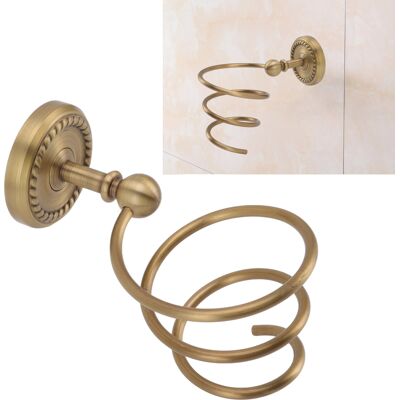 JUTE Kupfernes Badezimmerregal Mit Haartrocknerhalter, Wandregal, Aufbewahrungszubehör Für Die Badewanne, Haartrocknerhalter JUTE Kupfernes Badezimmerregal Mit Haartrocknerhalter, Wandregal, Aufbewahrungszubehör Für Die Badewanne, Haartrocknerhalter