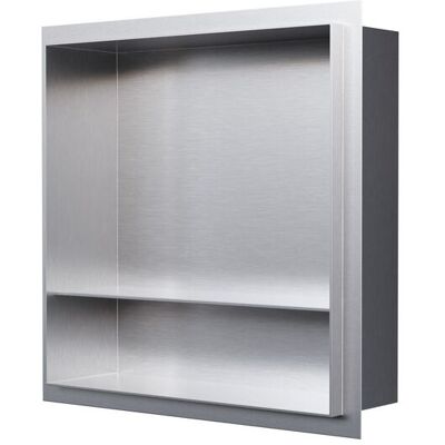 Wandnische Bernstein Nt303010x Edelstahl Randlos 30x30x10cm Mit Ablagefach Edelstahl Gebürstet Wandnische Bernstein Nt303010x Edelstahl Randlos 30x30x10cm Mit Ablagefach Edelstahl Gebürstet