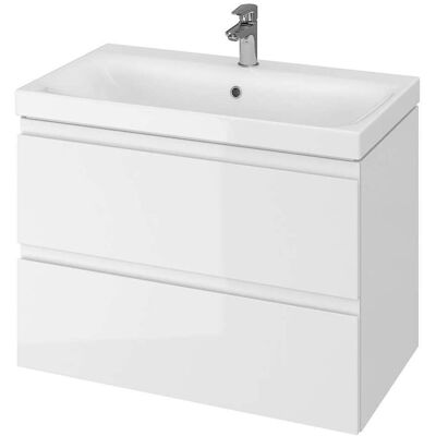 Cersanit Modell MODUO Badezimmer Schrank mit Waschbecken - Weiß Cersanit Modell MODUO Badezimmer Schrank mit Waschbecken - Weiß