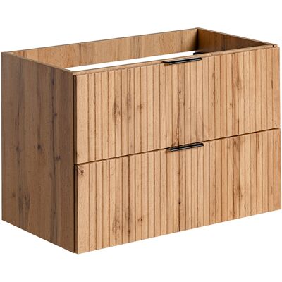 Petits-Meubles Georgia Oak Badezimmerunterschrank - 80cm, Beige, MDF Petits-Meubles Georgia Oak Badezimmerunterschrank - 80cm, Beige, MDF