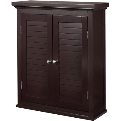 TEAMSON HOME Badschrank Badmöbel Brun Holzschrank Doppeltür Wand Badezimmer Teamson Elg-593 TEAMSON HOME Badschrank Badmöbel Brun Holzschrank Doppeltür Wand Badezimmer Teamson Elg-593