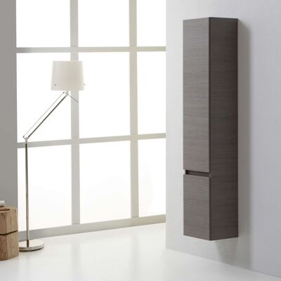 Kiamami Valentina Wand-Badezimmerschrank - 170cm, 2 Türen, Mittleres Holz Kiamami Valentina Wand-Badezimmerschrank - 170cm, 2 Türen, Mittleres Holz