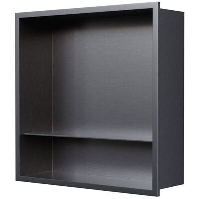 Wandnische Bernstein Nt303010x Edelstahl 30x30x10cm Mit Ablagefach Gunmetal Wandnische Bernstein Nt303010x Edelstahl 30x30x10cm Mit Ablagefach Gunmetal