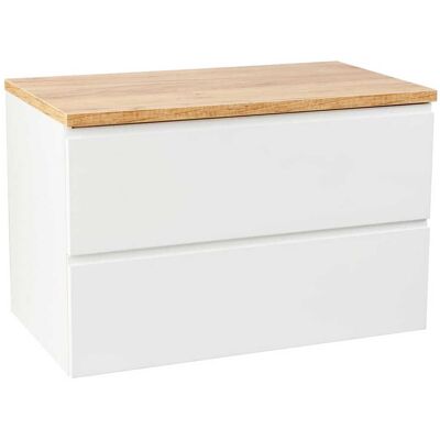 OEM Badezimmerschrank 60x50 Cm, Wandhängend, Weiß Glänzend, Mit Modus-arbeitsplatte OEM Badezimmerschrank 60x50 Cm, Wandhängend, Weiß Glänzend, Mit Modus-arbeitsplatte