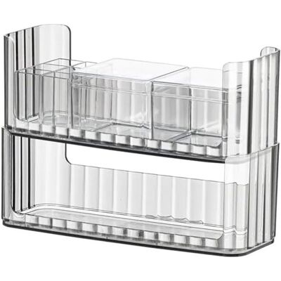 OEM Transparenter Make-up-organizer Badezimmerschrank-organizer Stapelbarer Lippenstifthalter Transparentes Aufbewahrungsbox-set Aus Pet-material Mit OEM Transparenter Make-up-organizer Badezimmerschrank-organizer Stapelbarer Lippenstifthalter Transparentes Aufbewahrungsbox-set Aus Pet-material Mit