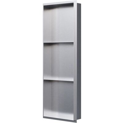 Wandnische Bernstein Nt309010x Edelstahl Randlos 30x90x10cm Mit Ablagefach Edelstahl Gebürstet Wandnische Bernstein Nt309010x Edelstahl Randlos 30x90x10cm Mit Ablagefach Edelstahl Gebürstet