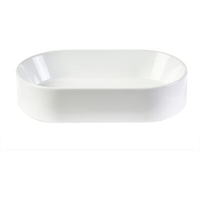 MILIBOO Ovale Waschbecken Aus Weißer Keramik L52.5 Cm Yara MILIBOO Ovale Waschbecken Aus Weißer Keramik L52.5 Cm Yara