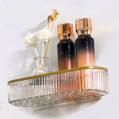 JUTE Aufbewahrungsregal Ohne Bohren Für Badezimmer, Kosmetik- Und Badezimmerregal, Wandregal, Multifunktionales Badezimmermöbel. JUTE Aufbewahrungsregal Ohne Bohren Für Badezimmer, Kosmetik- Und Badezimmerregal, Wandregal, Multifunktionales Badezimmermöbel.