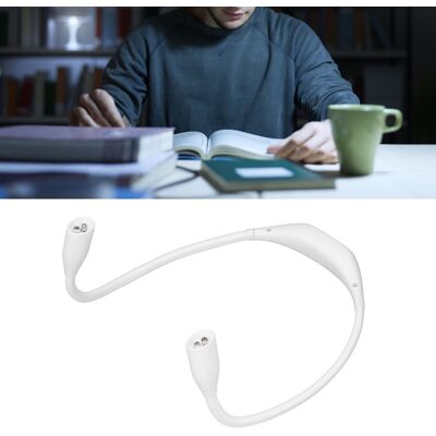 JUTE Wiederaufladbare Led-nackenleuchte Mit Usb-anschluss Und Knopf, Augenschonendes Leselicht Für Schüler, Nackenleselampe, Ideal Zum Laufen/für Outdoor-sportarten Bei Nacht (weiß) JUTE Wiederaufladbare Led-nackenleuchte Mit Usb-anschluss Und Knopf, Augenschonendes Leselicht Für Schüler, Nackenleselampe, Ideal Zum Laufen/für Outdoor-sportarten Bei Nacht (weiß)