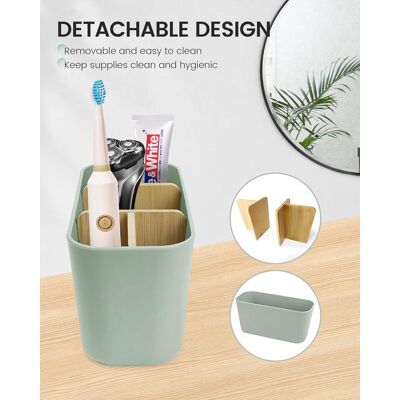 OEM Zahnbürstenhalter Mit 5 Fächern – Abnehmbares Design & Kinderfreundlich – Multifunktionaler Badezimmer-organizer (grün) OEM Zahnbürstenhalter Mit 5 Fächern – Abnehmbares Design & Kinderfreundlich – Multifunktionaler Badezimmer-organizer (grün)