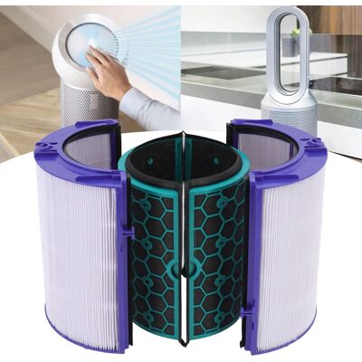 JUTE Geeignet Für Dyson Tp04 Dp04 Hp04 Luftreinigerfilter Mit Zweilagiger Hepa- Und Aktivkohle-reinigung. JUTE Geeignet Für Dyson Tp04 Dp04 Hp04 Luftreinigerfilter Mit Zweilagiger Hepa- Und Aktivkohle-reinigung.