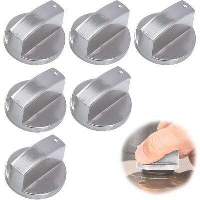 OEM 6 Stück Gasherdknöpfe, 6 Mm Herdknöpfe Für Gasherde, Gasgrillknöpfe, Universelle Metall-bedienknöpfe Für Gas, Backofen Und Kochfeld OEM 6 Stück Gasherdknöpfe, 6 Mm Herdknöpfe Für Gasherde, Gasgrillknöpfe, Universelle Metall-bedienknöpfe Für Gas, Backofen Und Kochfeld